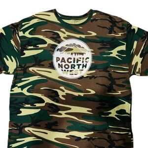 Pacific Northwest Camo Tee Shirt  (2X Large)